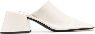 70cm Square-Toe Slip-On Mules