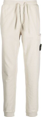 Compass-patch cotton track pants-AB