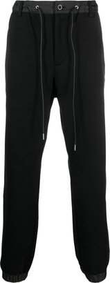 Drawstring-Waist Cotton Track Trousers-AB