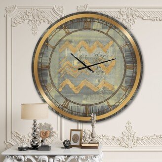 Designart 'Galm Abstract I' Glam Large Wall CLock