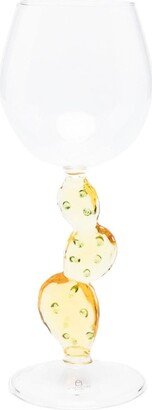 Ichendorf Milano Cactus-Motif Asymmetric Wine Glass-AB