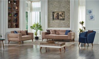 Furnia Hoydong 3-piece Square Arms Living Room Set