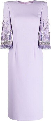 Bergman embellished midi dress