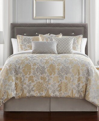 Marquis by Doyle Floral 7 Piece Comforter Set, Queen