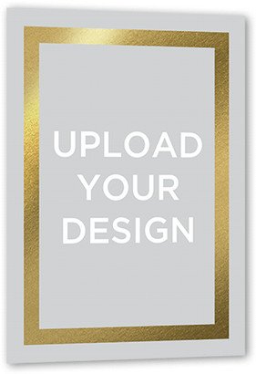 Baby Shower Invitations: Upload Your Own Foil Design Portrait Baby Shower Invitation, Gold Foil, Luxe Double-Thick Cardstock, Square