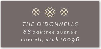 Address Labels: Nordic Greeting Address Label, Gray, Address Label, Matte