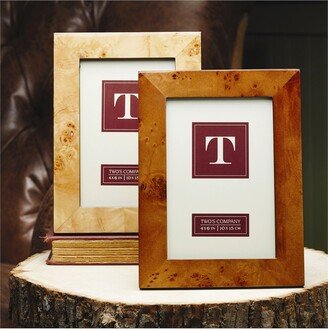 Light Brown Burled Wood 4x6 Picture Frame