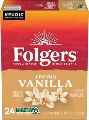 Folgers Vanilla Biscotti Medium Roast Coffee Pods - 24ct