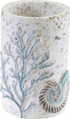 Coastal Terrazzo Stone Chips Resin Tumbler