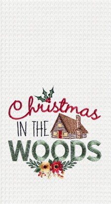 Christmas In The Woods Towel