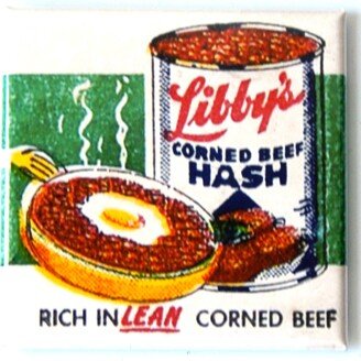 Corned Beef Hash Fridge Magnet