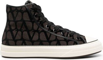 Tootaloop logo-print hi-top sneakers