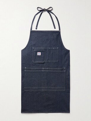 Randy's Garments Logo-Appliquéd Raw Denim Apron