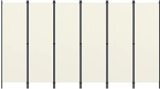 Aoolive 6-Panel Room Divider Folding Privacy Screen 118.1