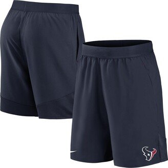 Men's Navy Houston Texans Stretch Woven Shorts