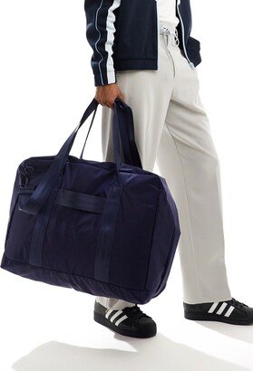 nylon holdall bag in navy