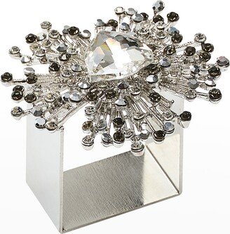 Gem Burst Napkin Ring, Set of 4