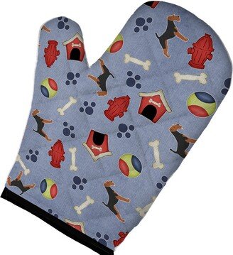 Airedale Terrier Dog House Collection Oven Mitt