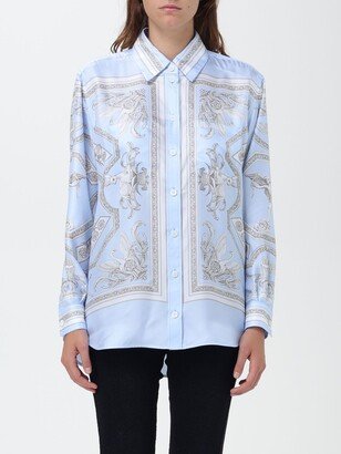 shirt in Statue print silk