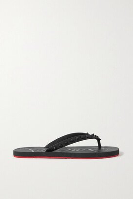 Loubi Flip Spiked Rubber Flip Flops - Black