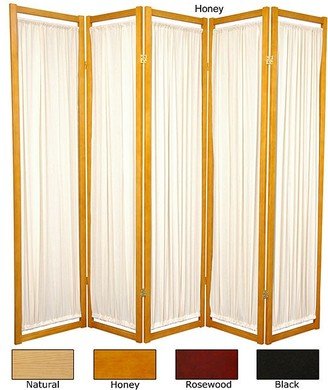 Handmade Wood and Cotton Helsinki Room Divider