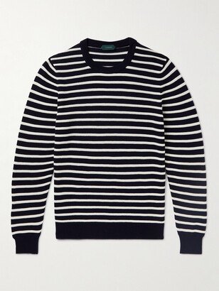 Striped Knitted Cotton Sweater