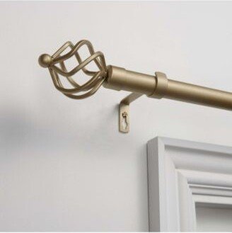 Torch Curtain Rod Finial Set