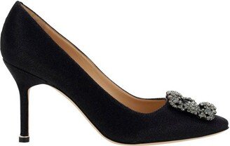 Hangisi Glitter Buckle Embellished Pumps