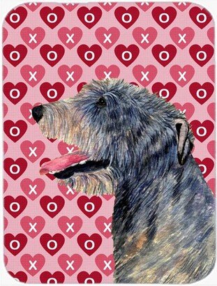 SS4506LCB Irish Wolfhound Hearts Love & Valentines Day Glass Cutting Board