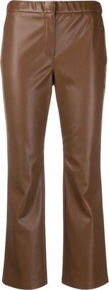 SEMICOUTURE Blossom cropped flared trousers