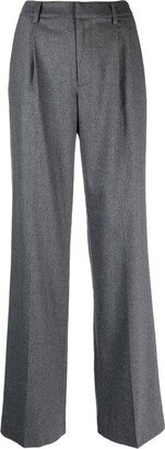 PT Torino Straight-Leg Box-Pleat Trousers