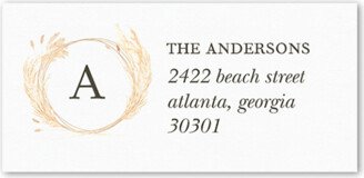 Address Labels: Wreathed Welcoming Address Label, White, Address Label, Matte