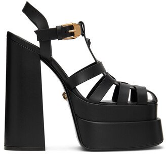 Black La Medusa Platform Sandals