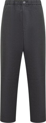 Straight-Leg Cropped Trousers-AW