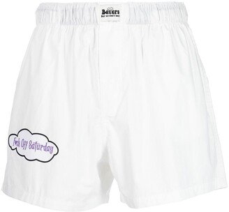 Logo-Print Boxer Shorts-AA