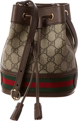 Ophidia Mini Gg Supreme Canvas & Leather Bucket Bag