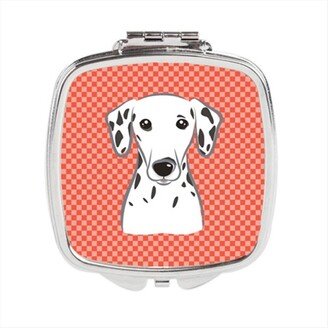 BB1131SCM Red Checkered Dalmatian Compact Mirror