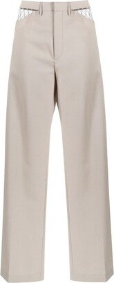 Cut-Out Wool Trousers-AA