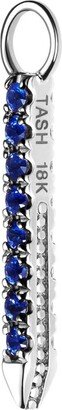 Diamond And Sapphire Eternity Bar Charm (11Mm)