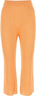 Ribbed Cropped Trousers