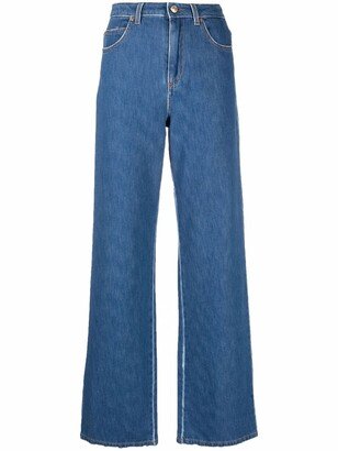 ERMANNO FIRENZE Wide-Leg Denim Jeans