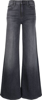 The Roller mid-rise wide-leg jeans