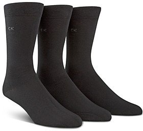 Men's Combed Flat Knit Sock, Pack of 3