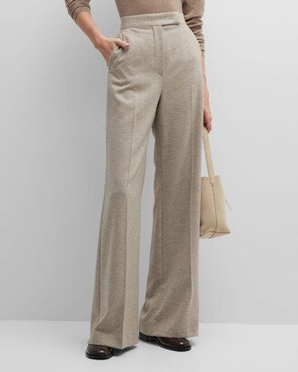 Pontiac Cashmere-Blend Wide-Leg Trousers