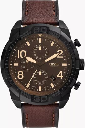 Bronson Chronograph Dark Brown Litehide™ Leather Watch