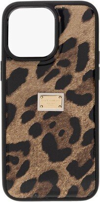 Leopard-Printed iPhone 14 Pro Max Cover