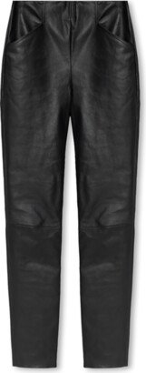 Leather Trousers - Black-AC