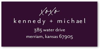 Wedding Address Labels: Regal We Do Wedding Address Label, Purple, Address Label, Matte