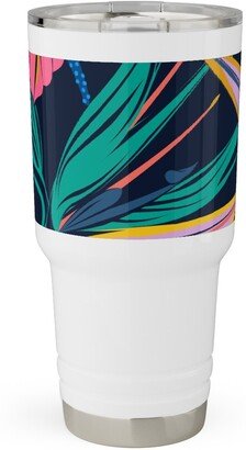 Travel Mugs: Electric Paradise Travel Tumbler, 30Oz, Multicolor