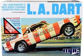 Skill 2 Model Kit Bill Shrewsberry's L.A. Dart Wheelstander Drag Car Legends of the Quarter Mile 1/25 Scale Model Car by MPC